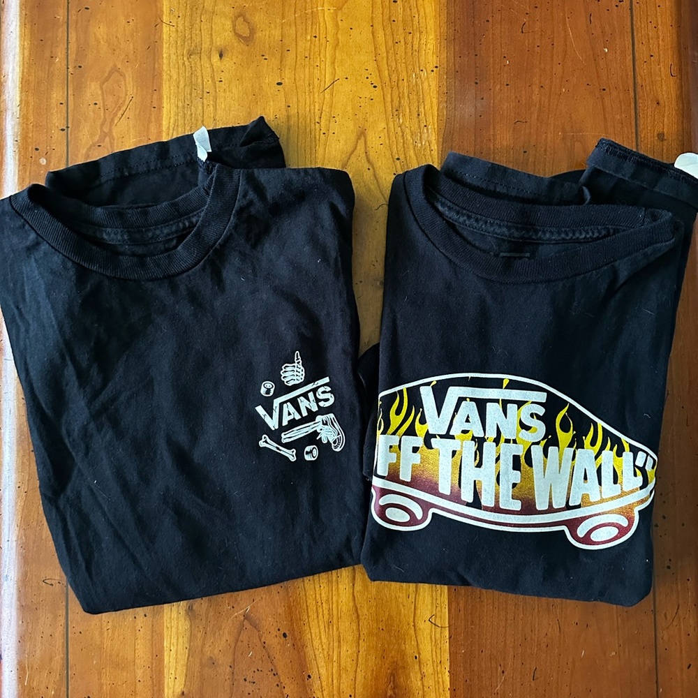 Vans Kids Black Graphic Tees